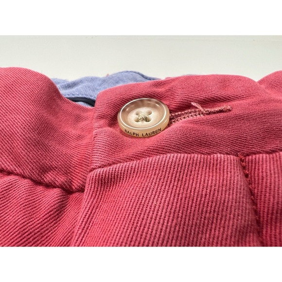 Polo Ralph Lauren Shorts Classic Fit Pima Cotton Pink/Red Men's 33 / 9" Inseam - Picture 3 of 10